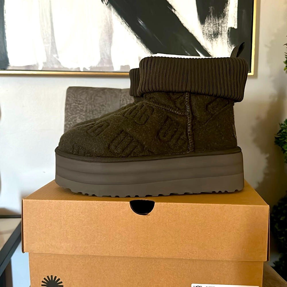 Ugg forest Felted boots nwt